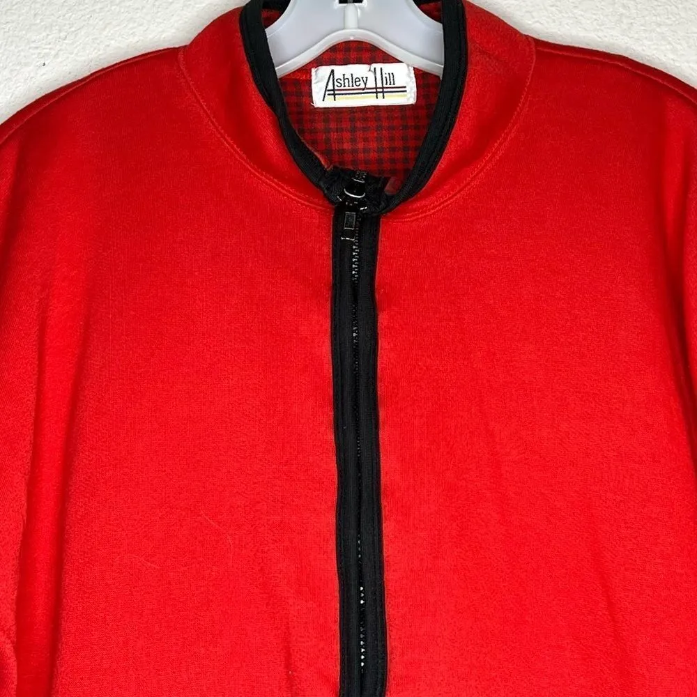 Vintage Ashley Hill Christmas Pullover‎ Shirt Red Size L - Image 2
