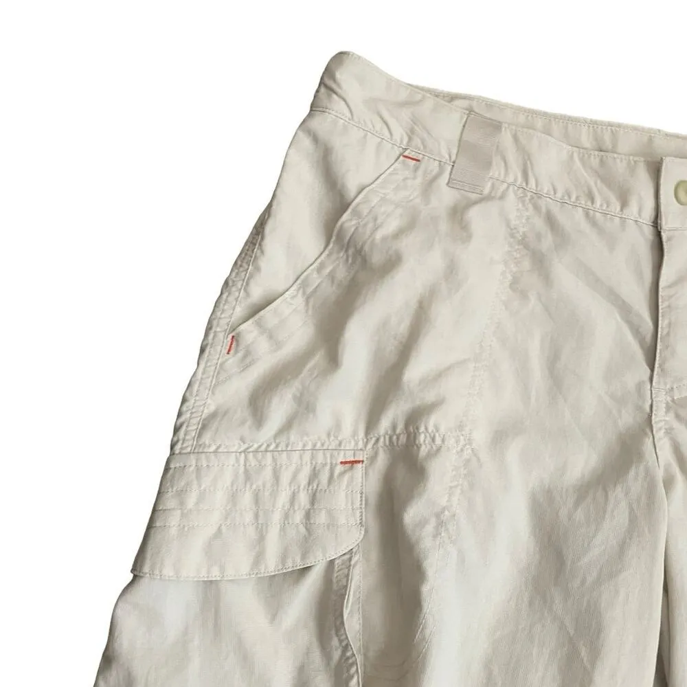 Columbia Women Nylon Shorts 14 Ivory Lightweight Hiking Camping Outdoor Basics - Image 6