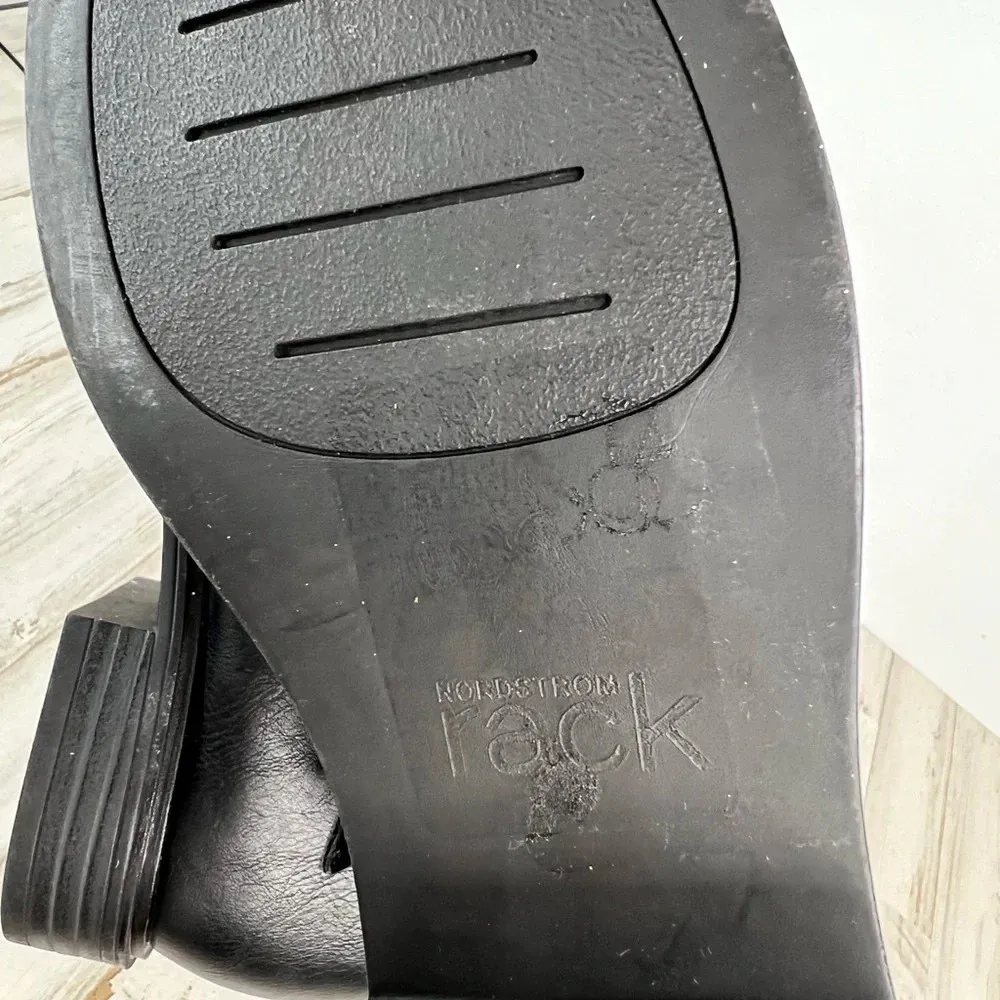 Nordstrom Rack Women's Black Meadow Riding Boots Size 6M Zip Up - Image 10