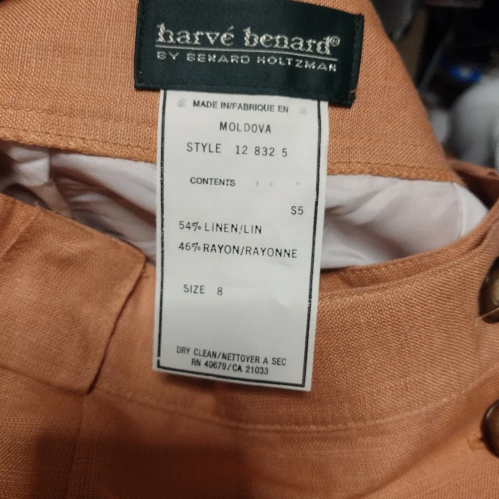 Harve Benard linen Blend Midi skirt Peach - Image 5