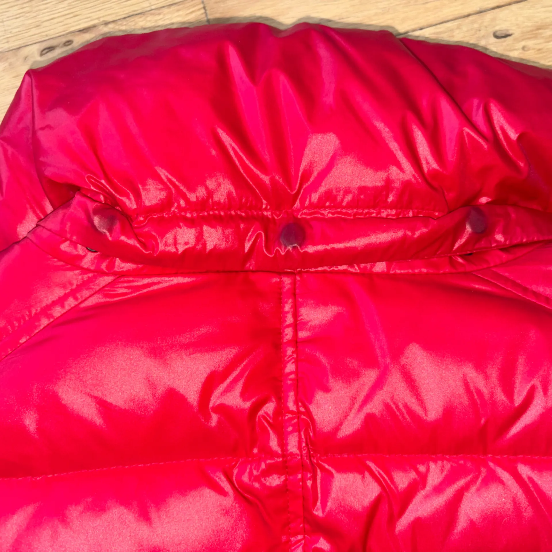 S13 NYC Quilted Down Puffer Coat RED - Image 7