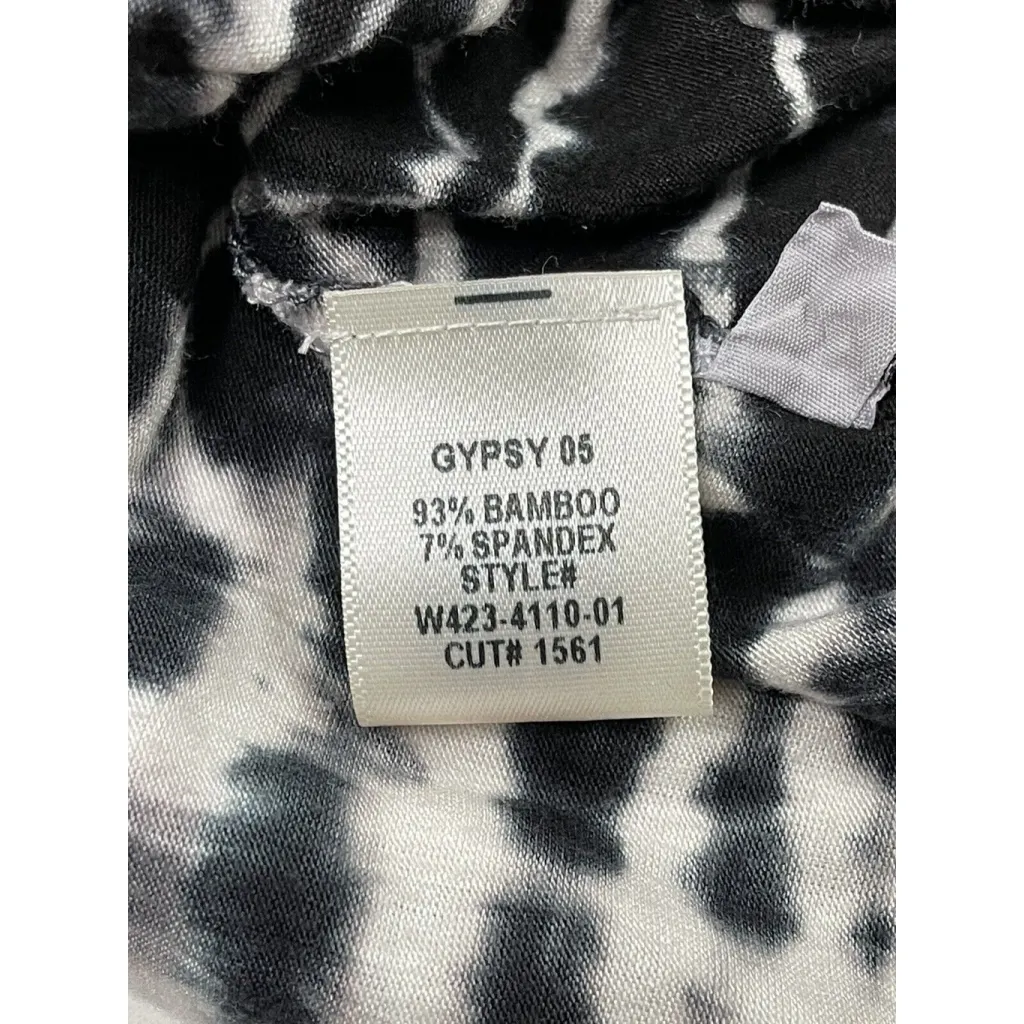 Gypsy 05 Black & Gray Tie Dye Split Back Jumpsuit Whimsigoth Fairy Grunge Sz S - Image 12