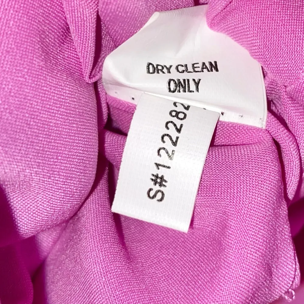 Kay Unger Pink V-Neck Sleeveless Ruched Front Mini Sheath Cocktail Dress - Image 9