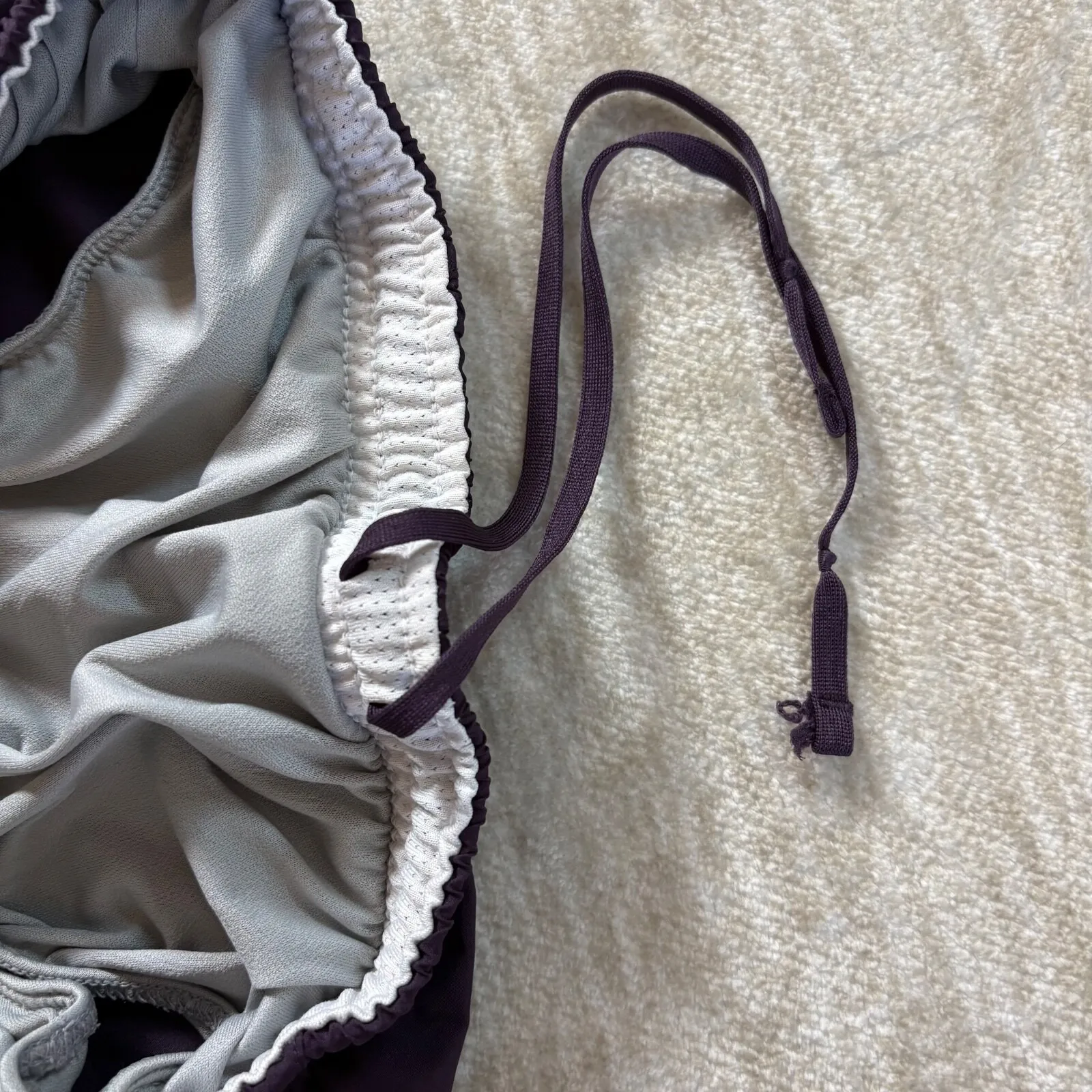 Nike Womens Running Shorts Small Purple White Orange With Liner Active‎ Dri-Fit - Image 6