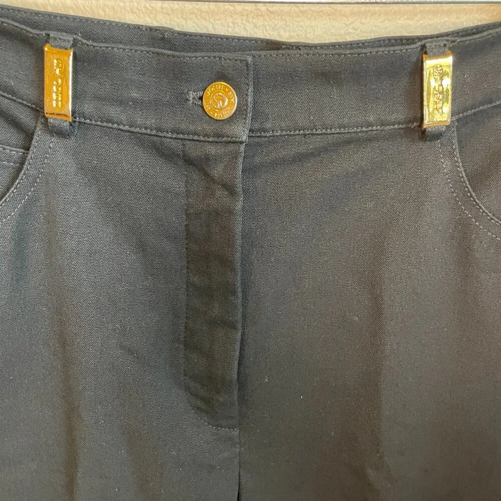 St. John Sport by Marie Gray Black Slacks Trouser Business Work Size 10 - Image 4