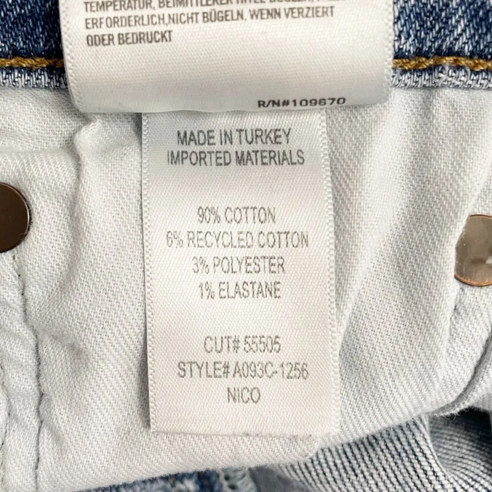 Agolde Nico Slim Skinny Jeans in Shoreline Distressed Medium Wash Size 29 | 8 - Image 14