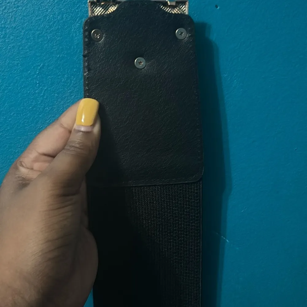 Elegant Black Belt with Silver Buckle - Image 4