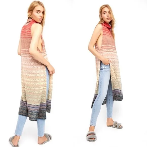 free people rose gold rainbow tunic - Image 2