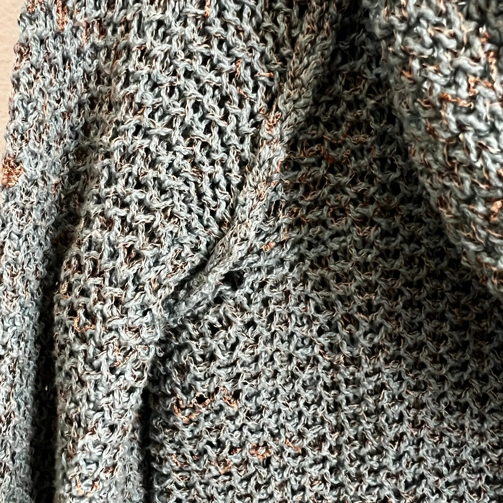 Free People Crochet Sweater Oversized Bohemian‎ Boho Festival Small - Image 7