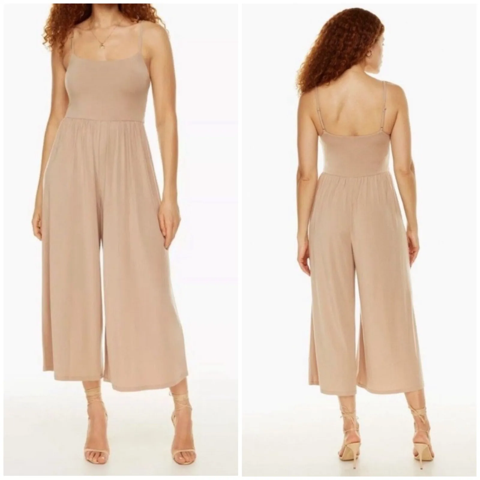 Aritzia Wilfred Tan Jumpsuit - Image 2