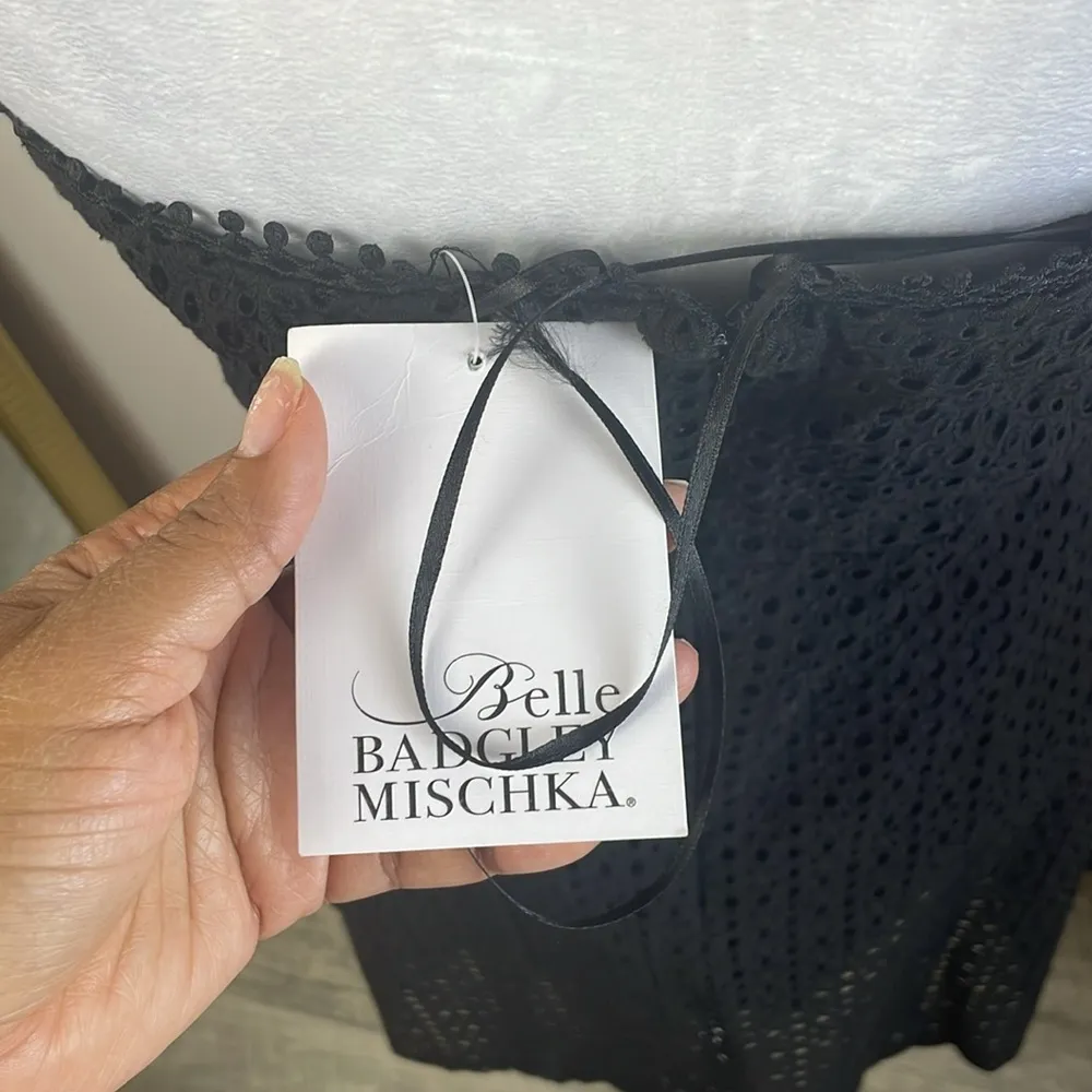 Badgley Mischka NWT  Black A-Line Midi Dress - Image 8