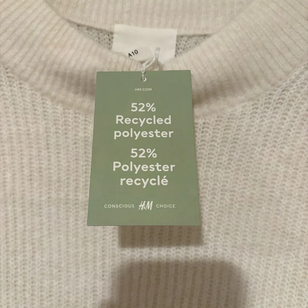 NWT H&M Oversized Knit Sweater Dress | Size: Small - Image 4