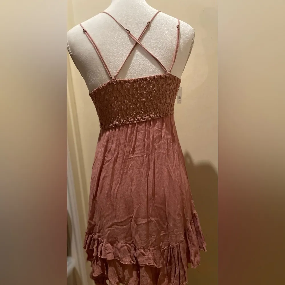 NWT Free People Adella spaghetti Adjustable Straps Size S Dress Color - Image 7
