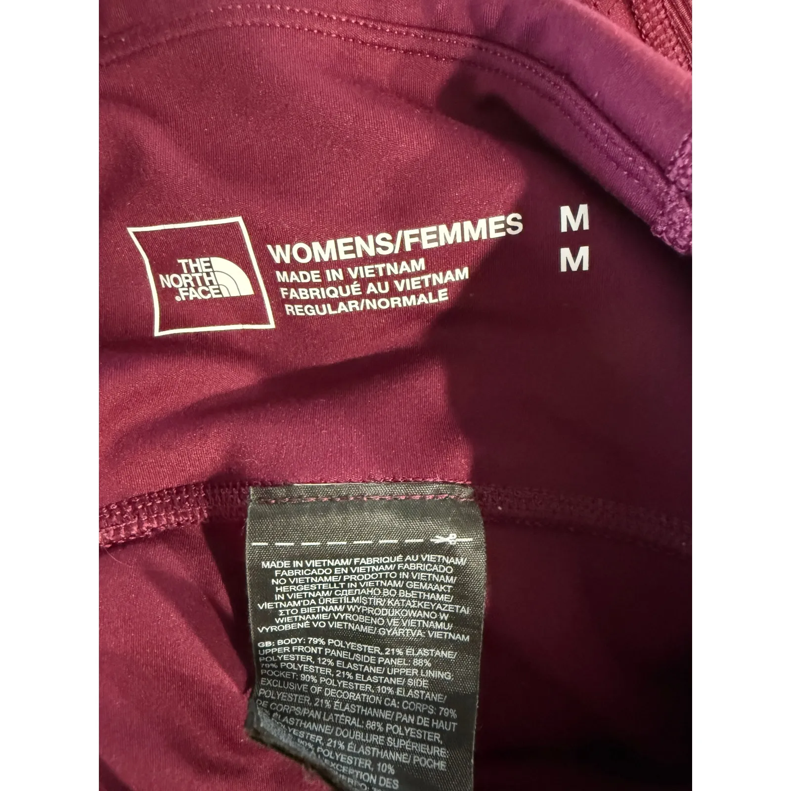 The North Face Womens Cycling Shorts Purple Athletic Bike Shorts Medium - Image 4