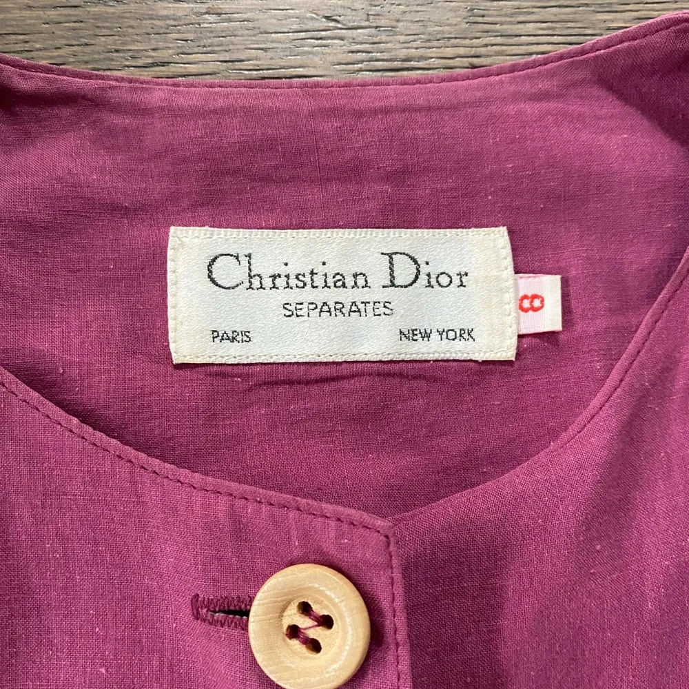 Christian Dior  vintage linen jacket - Image 8