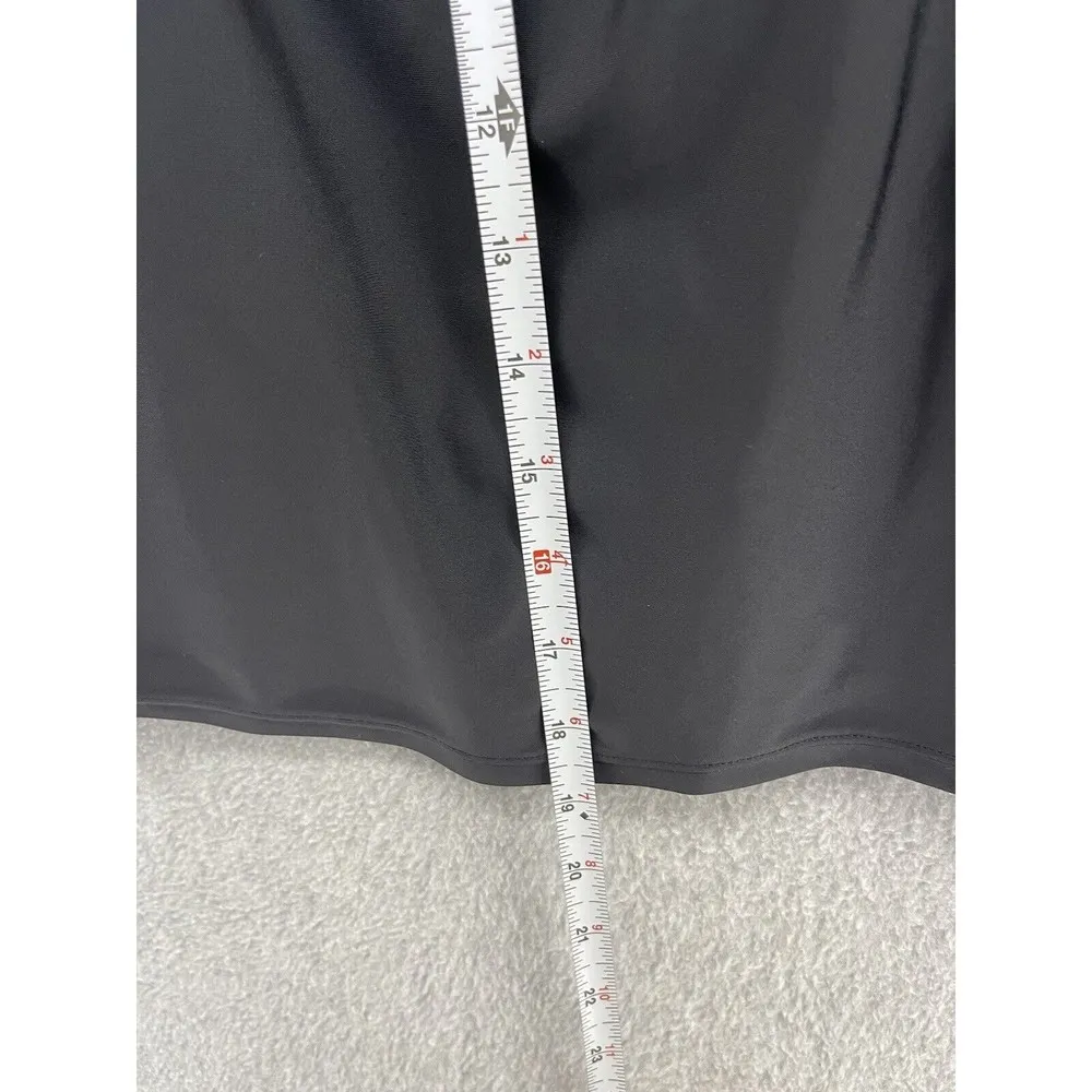 AVA VIV Women's Swimsuit Coverup Solid Black Plus Size 14W Tank Sleeveless - Image 8