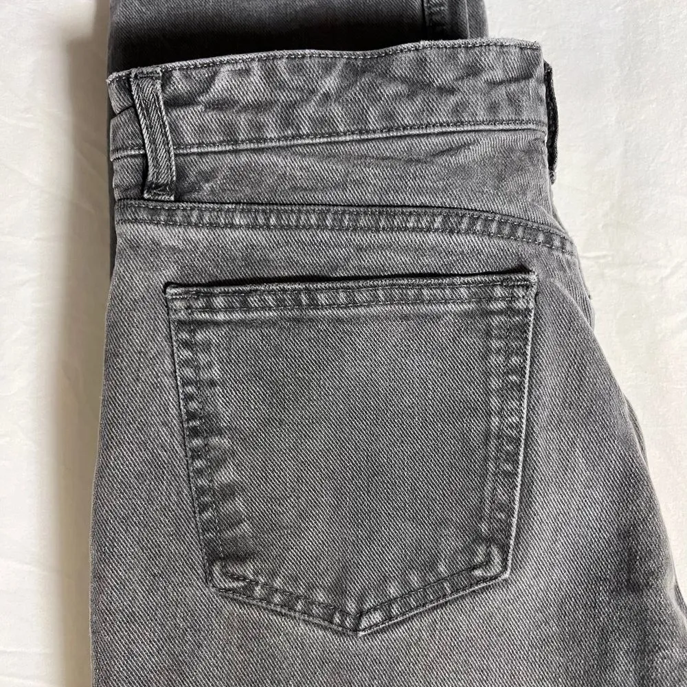 Zara Women's‎ Button Fly Jeans 6 Long Straight Leg Mid Rise Denim - Image 4