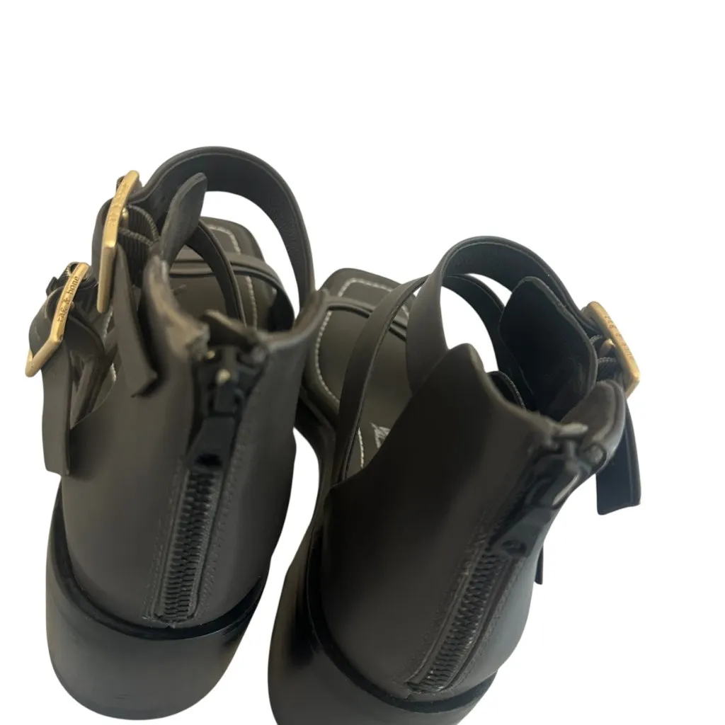 Rag & Bone Fallon Block Heel Sandals Shoes Strappy Buckle Grey Size 40 9.5 Women - Image 10