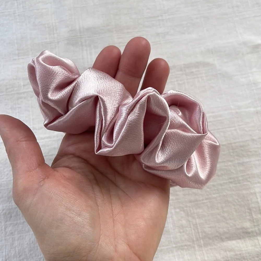 Pink Satin‎ Scrunchie - Image 3