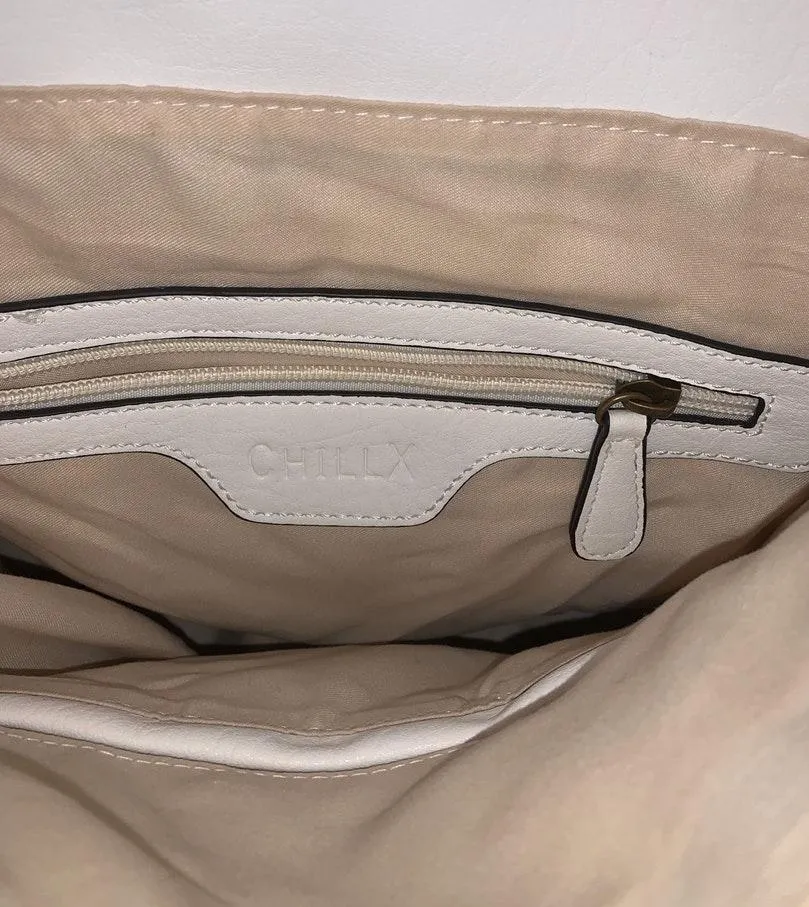 White ChillX Backpack Purse - Image 4