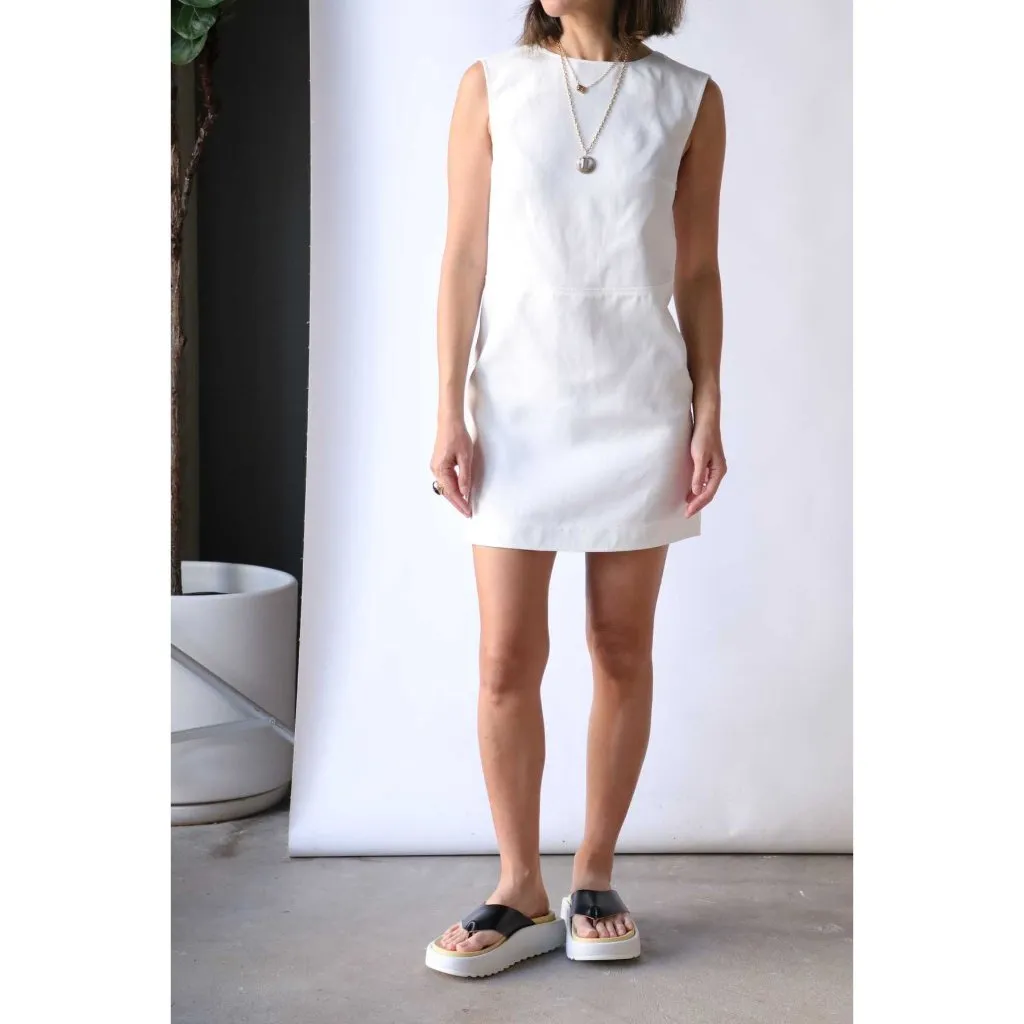 Loulou Studio Hoya Sleeveless Dress in Ivory Medium New Womens Mini backless White - Image 12