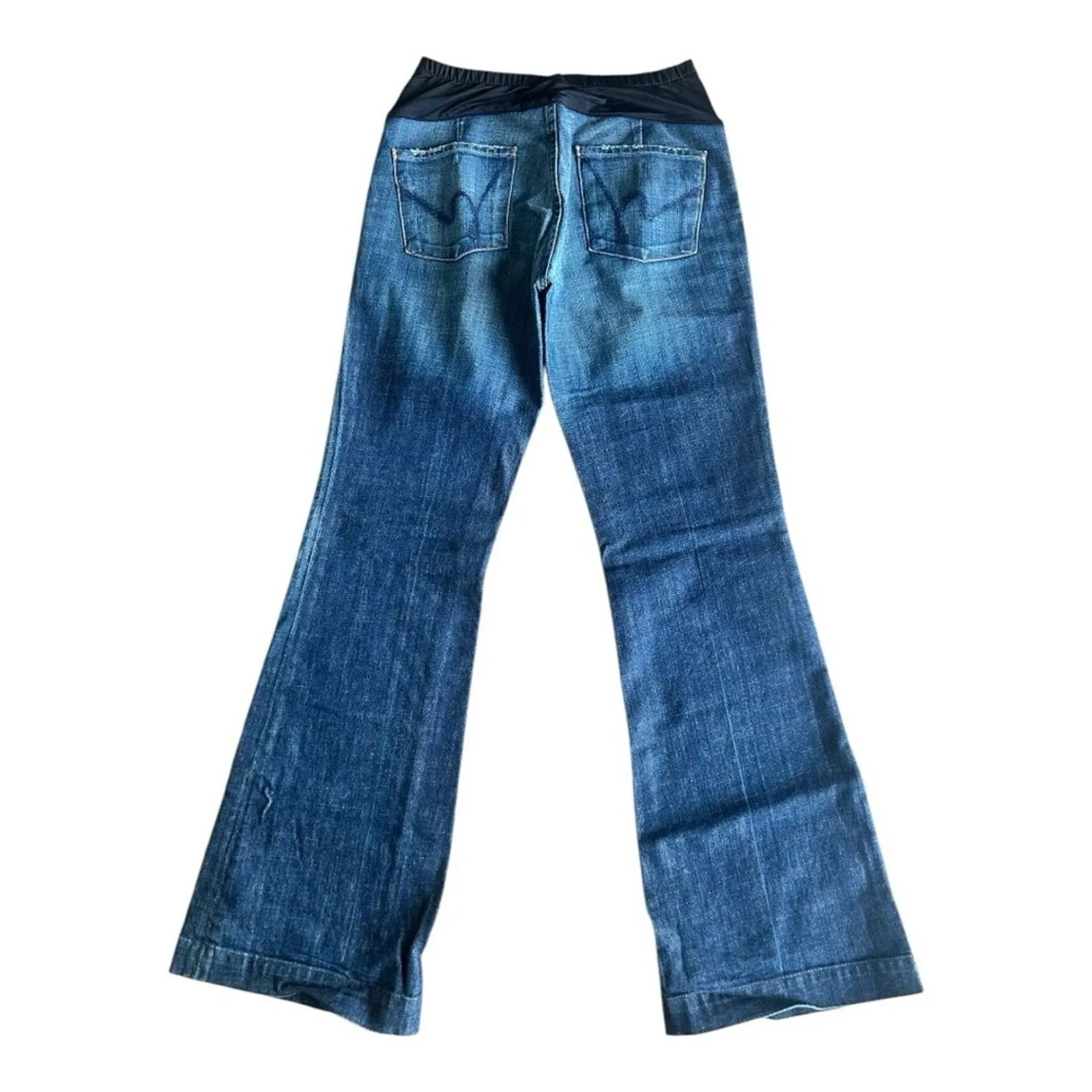 Vintage Y2K 7 for all mankind maternity flare jeans low rise 31 X 34” - Image 5