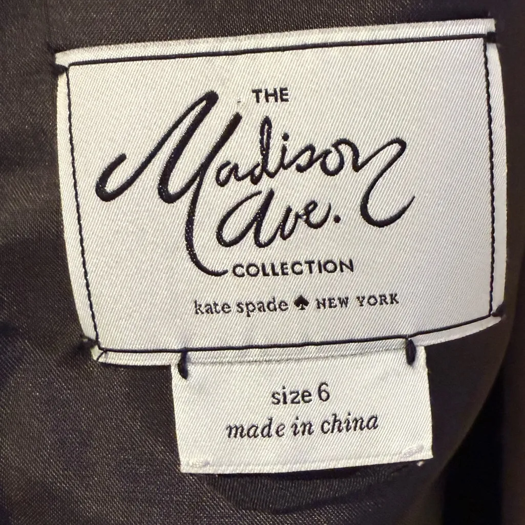 Kate Spade Madison Ave Collection Salon Rose Palma A Line Sleeveless Midi Size 6 - Image 9