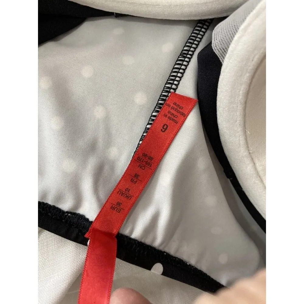 New Spanx Retro Dresskini Polka Dot Swim Underwire Molded Cups Tankini Top-6 - Image 6