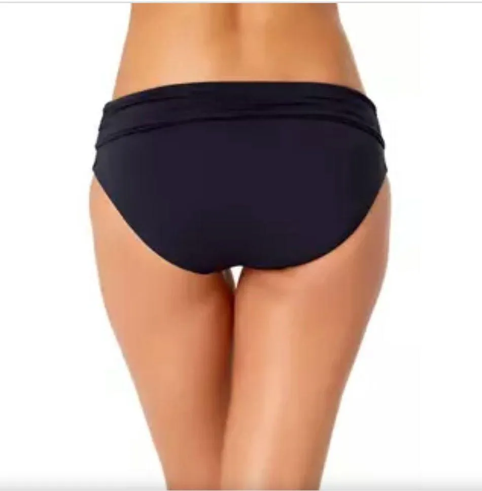 ® CONVERTIBLE SHIRRED HI-LOW BIKINI BOTTOM - Image 2