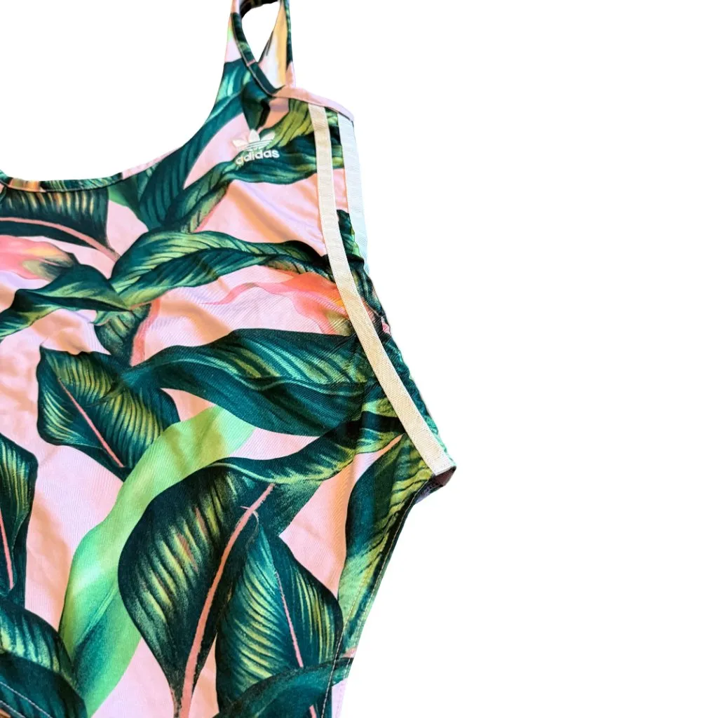 Adidas Originals Farm Bodysuit Leaf Print Stretch Sleeveless Comfort Size XS - Image 10