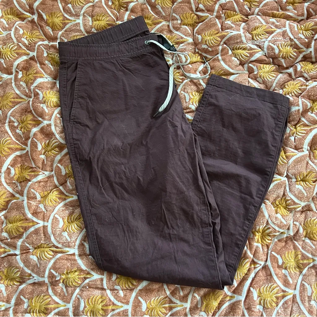 Vuori Ripstop Pant women’s large chestnut brown hiking outdoor - Image 2