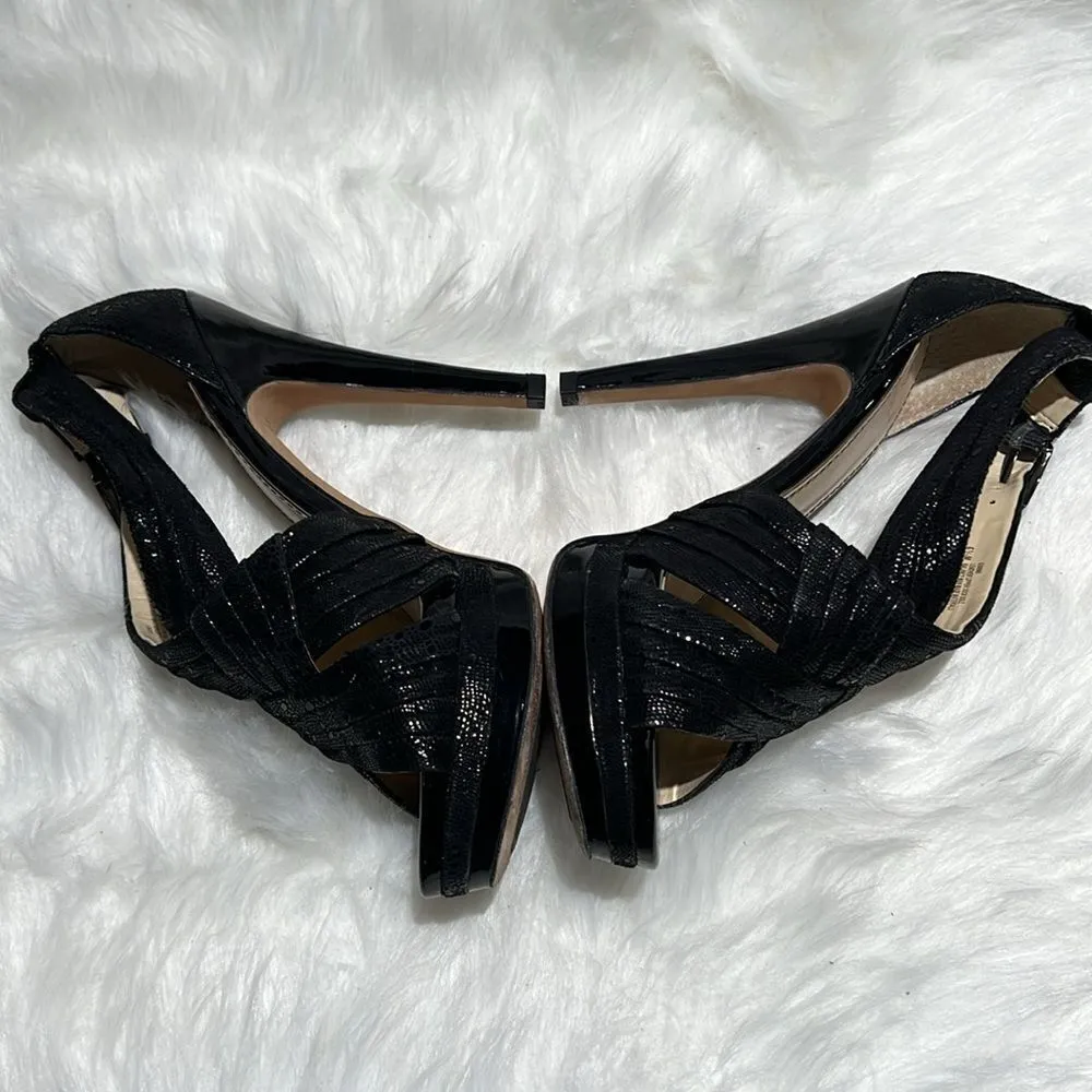 ISOLÁ Black Tejus Strappy Heels 6.5. B84 - Image 6