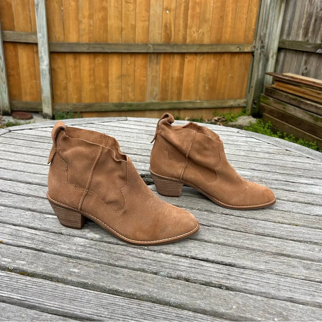 Kelsi Dagger Brooklyn Brown Kamper Suede Boots Booties Soft Comfy Size 10 - Image 2