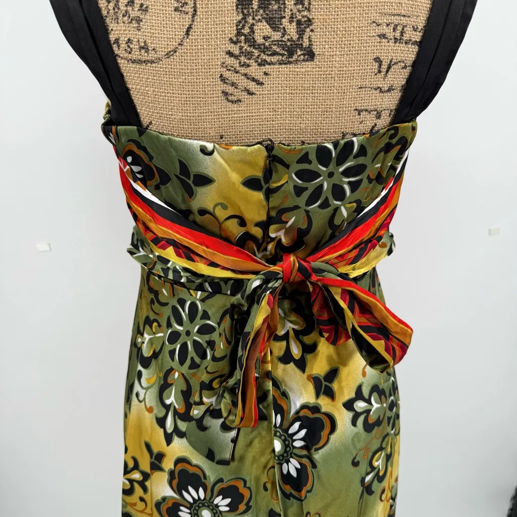 VTG Y2K Sleeveless A Line Funky 90s HCO Party Dress Sz 10 Moody Gothic Lolita Black - Image 11