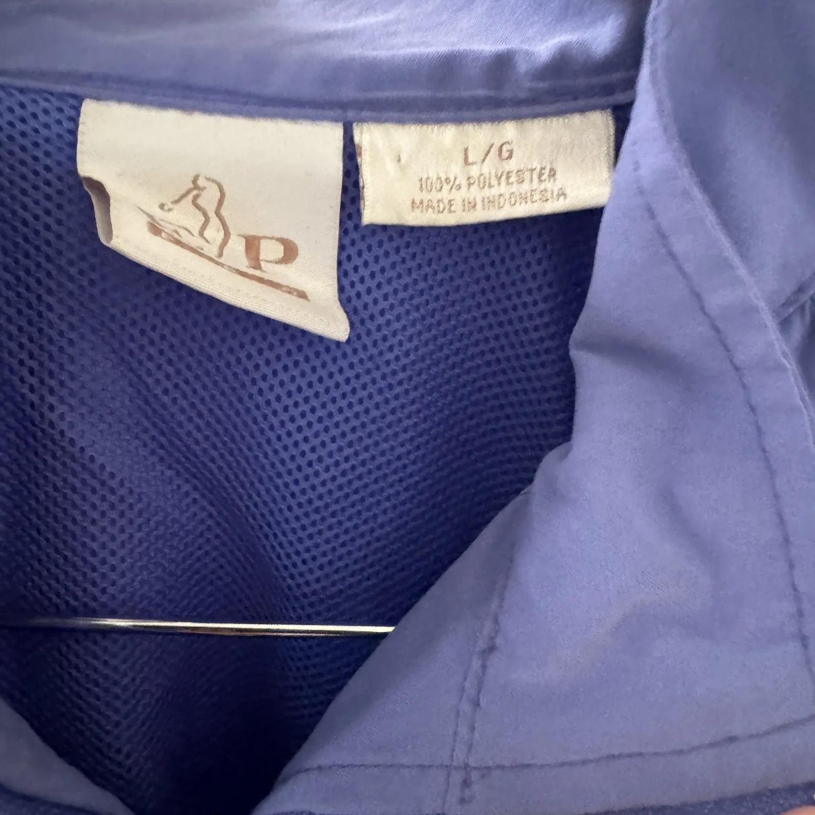 EP Golf Jacket 1/2 Zip Womens L Purple Lavender Pebble Beach Logo Performance Size L - Image 3