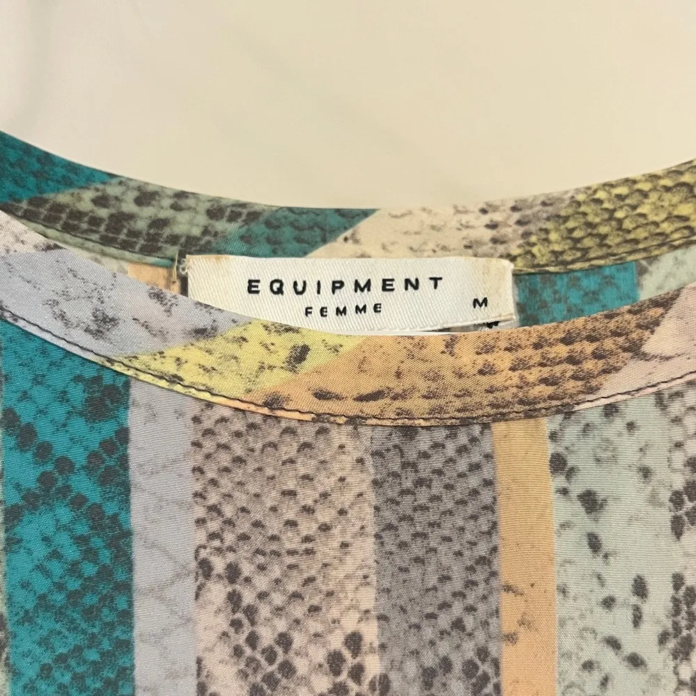 Equipment Snake Print Multicolored Top - Image 2
