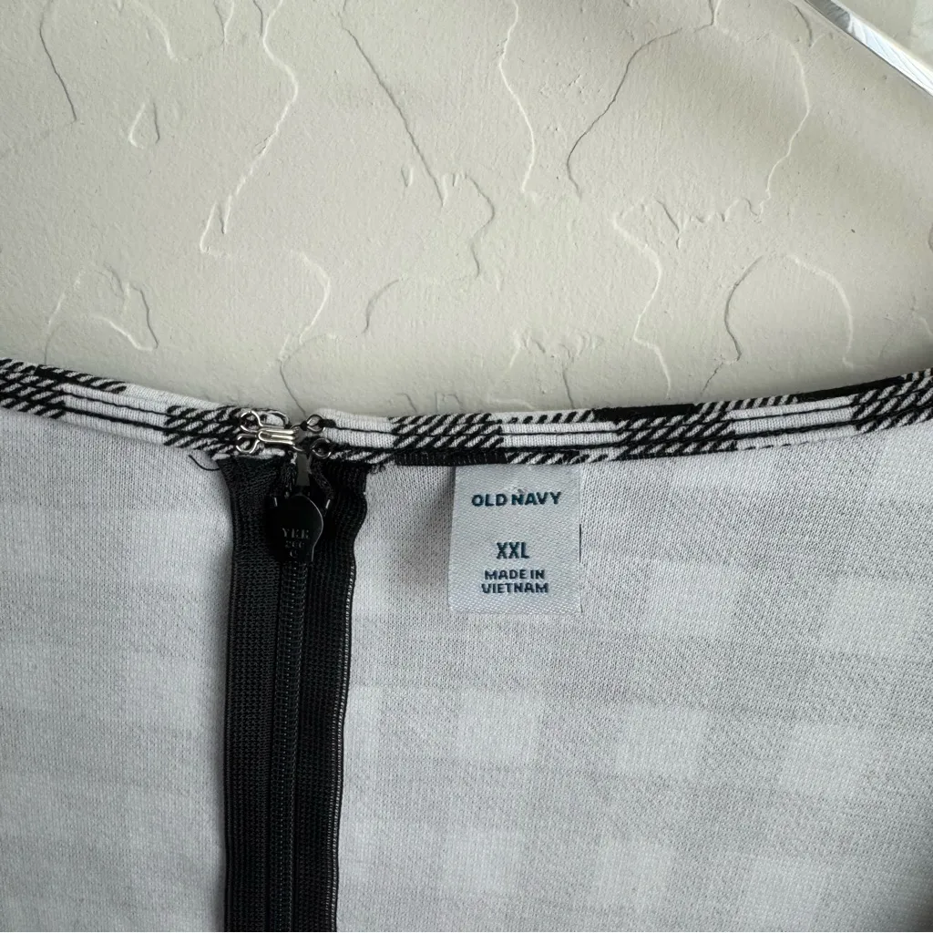 Old Navy Buffalo Plaid Square Neck Sheath Dress XXL NWT - Image 4