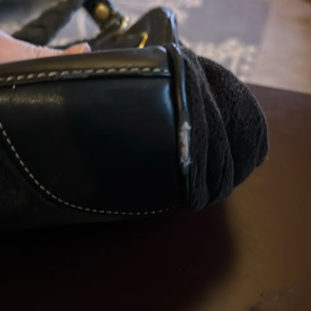 Vintage Black Juicy Couture Tote Bag Purse Handbag Daydreamer Floral Y2K - Image 8