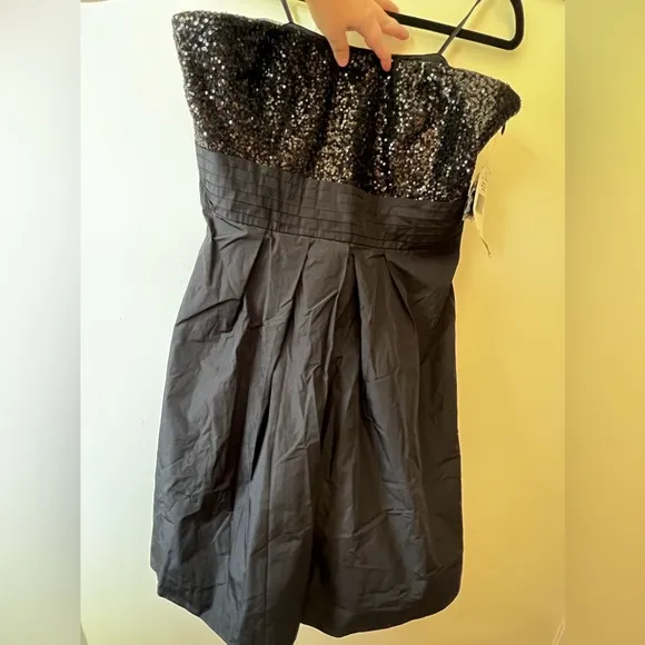 Ralph Lauren NWT New Women's Black Strapless‎ Sequin Evening Dress Size 14 - Image 4