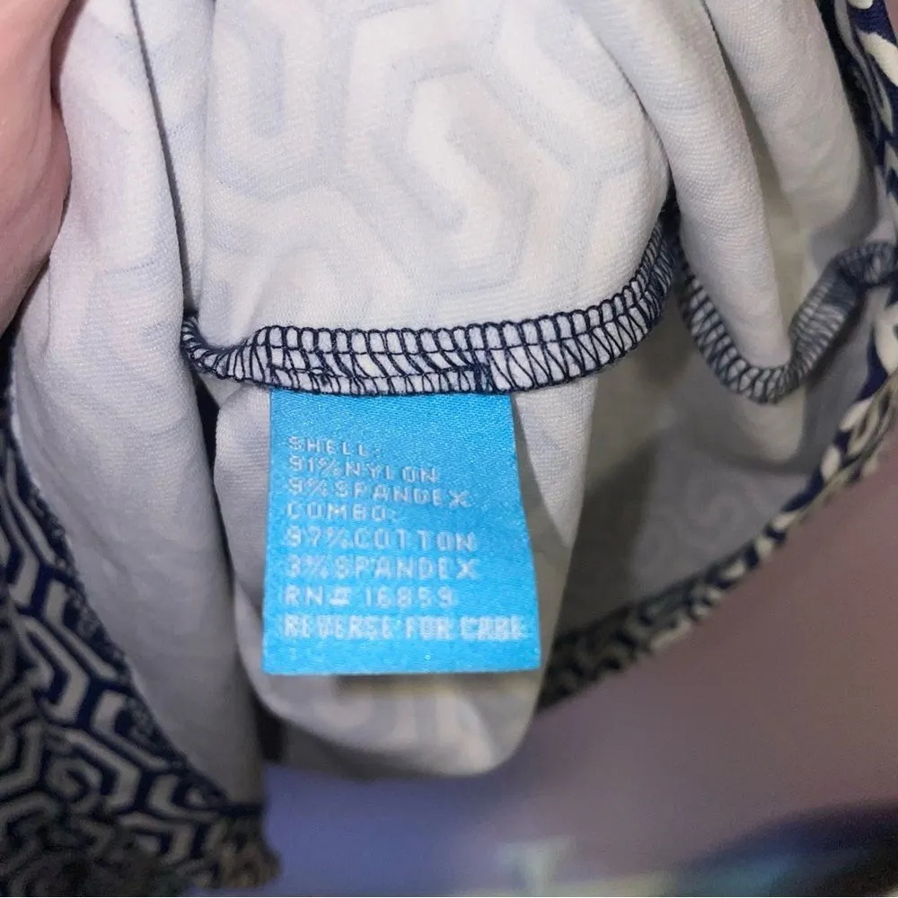 J. McLaughlin XS Elsie Shirt Dress in Navy Blue White Catalina Cloth - Image 5