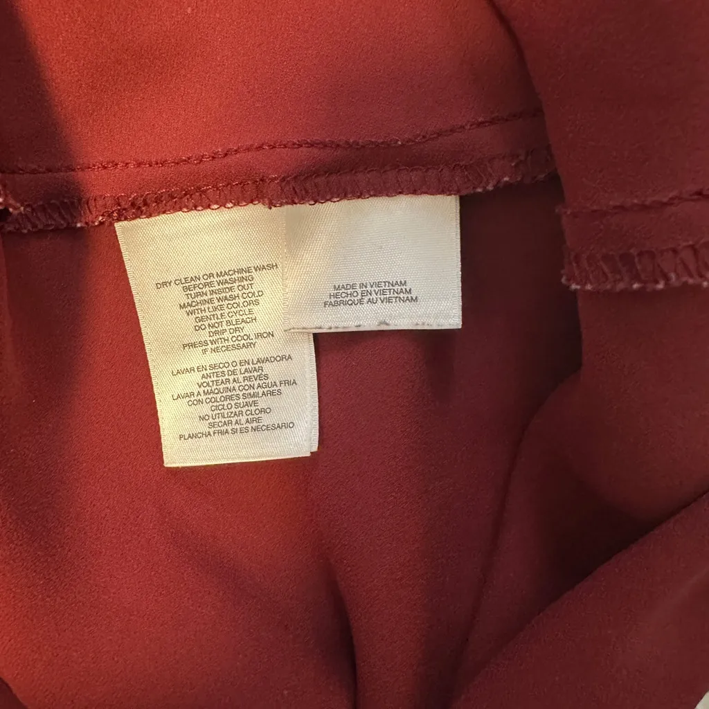 Nine West Women's Tie-Neck Shell (S, Cinnamon) - Image 3