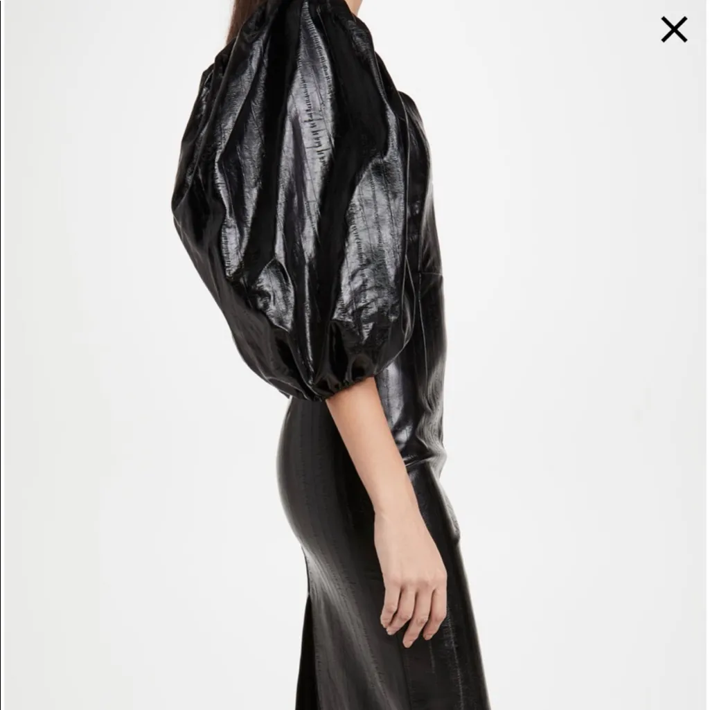 NWT rotate faux leather dress Size 2 - Image 3