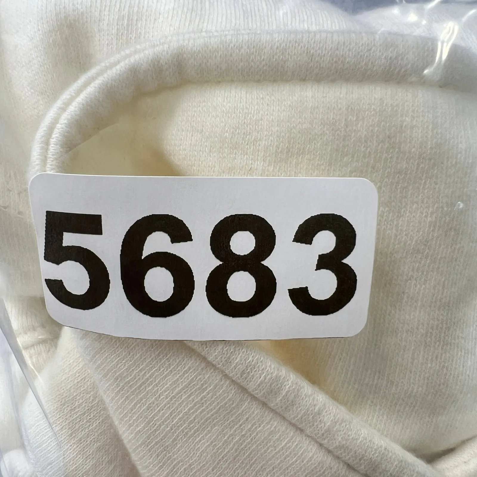 PINK Victoria's Secret Pullover Collared  Fleece Sweatshirt Womens‎ Large Beige - Image 7