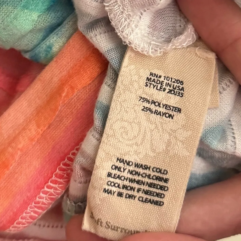 Soft Surroundings Color Study Tunic Top Size Large Tropical Blue Boho Chic - Image 6