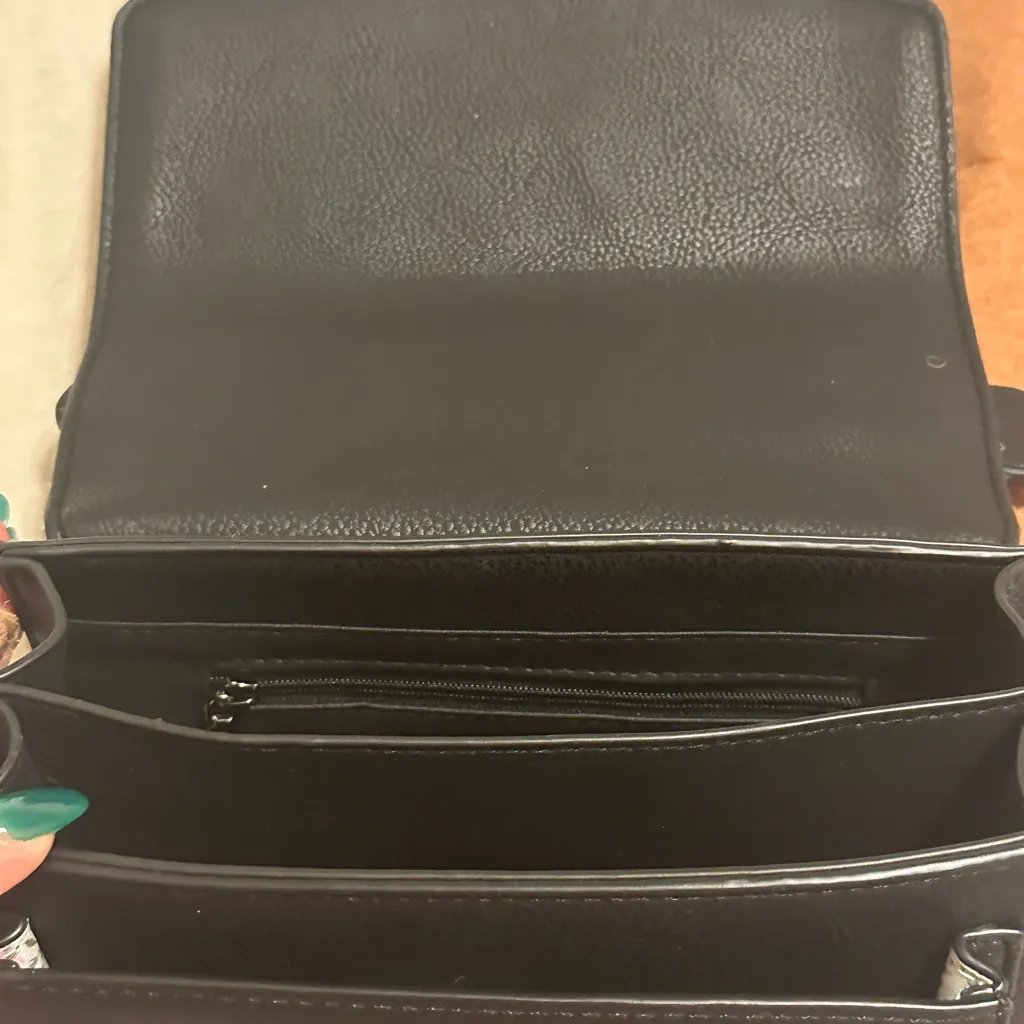 Islander UK x Harris Tweed Black & White Houndstooth Crossbody / Satchel Bag - Image 6