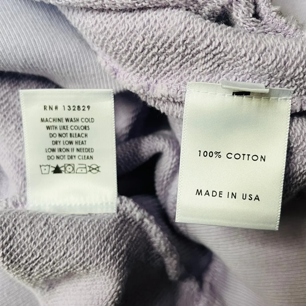 Revolve Brand Six Three Seven Oversized Sweatshirt and Sweat Shorts Set Small - Image 10