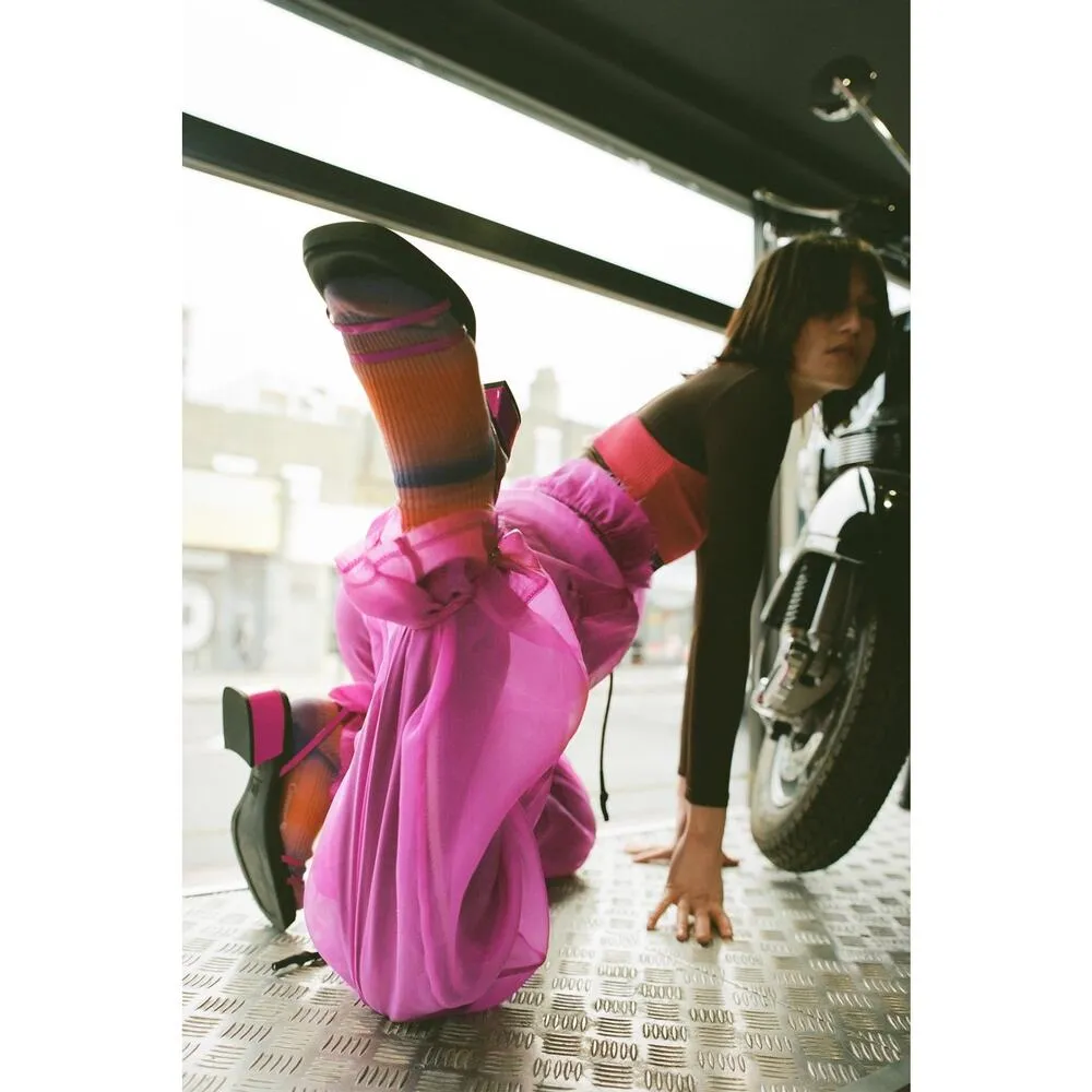 E8 by Miista Rosalyn Pink Strappy Platform Block Heel Leather Sandals 6.5 NWOB - Image 2