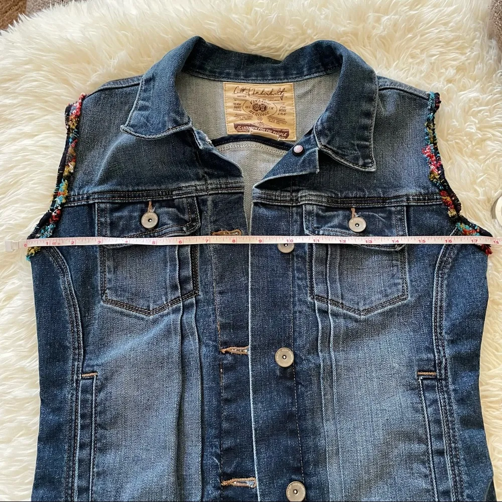 Cult of Individuality Blue Jean Vest - Image 16