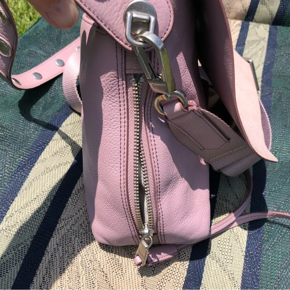 Fossil Maya Crossbody Suede Leather Lilac Purse - Image 12