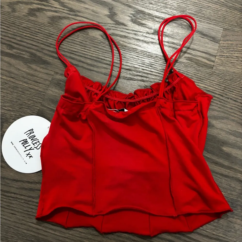 Princess Poly red top - The Annette Top Size 2 - Image 5
